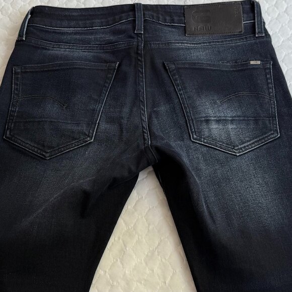 G-Star 3301 Slim Jeans Vintage Dark Aged Men W30 L30 - Picture 7 of 9